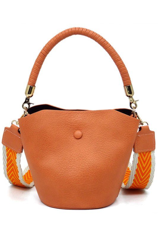 Fashion Bucket Crossbody Bag with Guitar Strap - Chaelisa's New Jammies