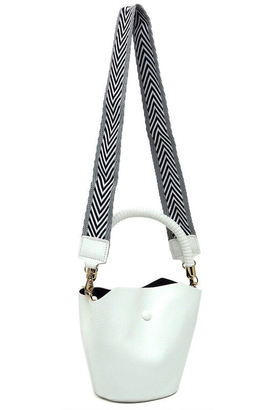 Fashion Bucket Crossbody Bag with Guitar Strap - Chaelisa's New Jammies