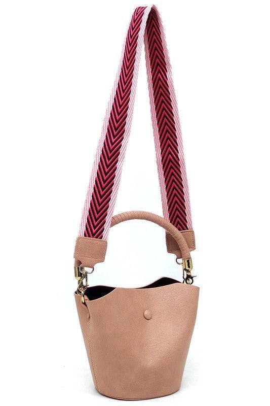 Fashion Bucket Crossbody Bag with Guitar Strap - Chaelisa's New Jammies