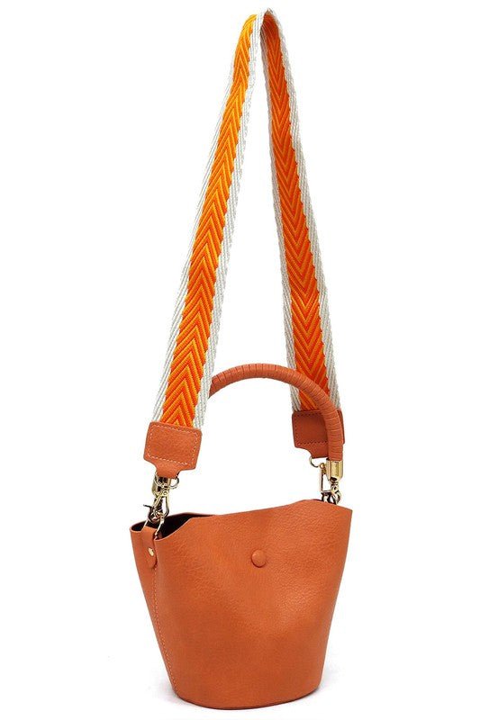 Fashion Bucket Crossbody Bag with Guitar Strap - Chaelisa's New Jammies