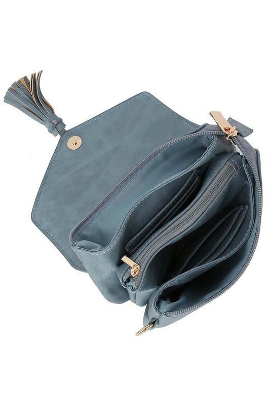 Fashion Tassel Flap Envelope Clutch Crossbody Bag - Chaelisa's New Jammies