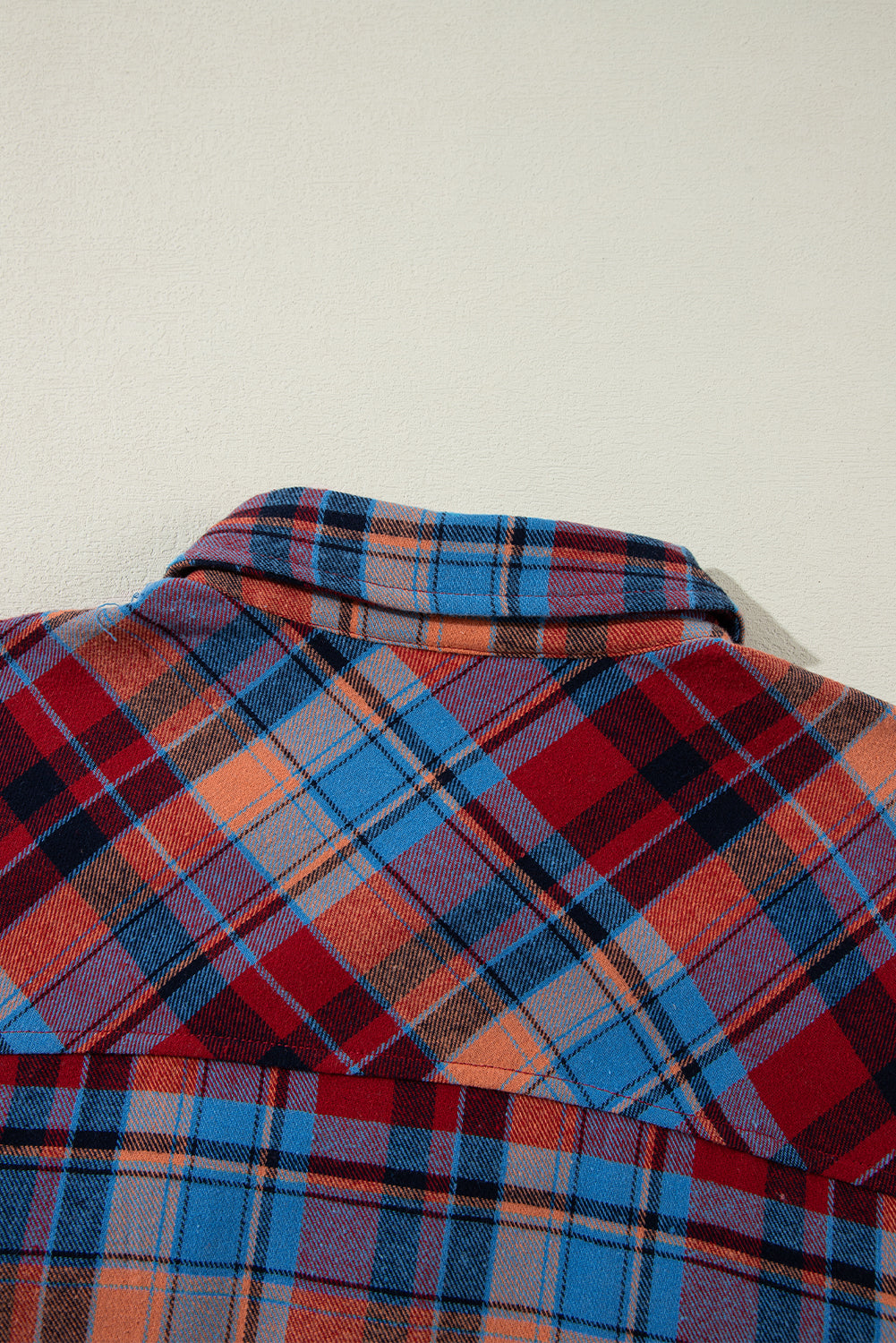 Red Plaid Print Loose Vintage Shirt-Chaelisa's New Jammies