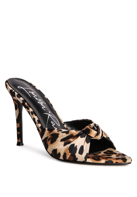 FIRST CRUSH SATIN KNOT HIGH HEELED SANDALS - Chaelisa's New Jammies