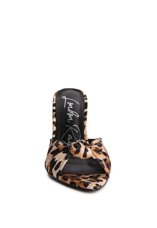 FIRST CRUSH SATIN KNOT HIGH HEELED SANDALS - Chaelisa's New Jammies