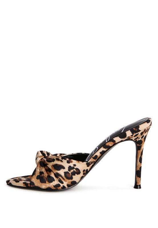 FIRST CRUSH SATIN KNOT HIGH HEELED SANDALS - Chaelisa's New Jammies
