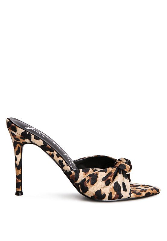 FIRST CRUSH SATIN KNOT HIGH HEELED SANDALS - Chaelisa's New Jammies