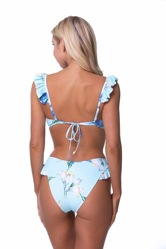 FLORAL RUFFLED BIKINI SET - Chaelisa's New Jammies