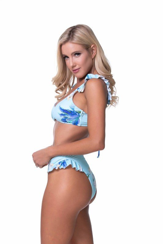 FLORAL RUFFLED BIKINI SET - Chaelisa's New Jammies
