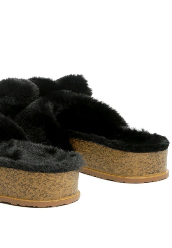 FUZZ BOW FUR FLATS - Chaelisa's New Jammies