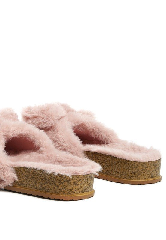 FUZZ BOW FUR FLATS - Chaelisa's New Jammies