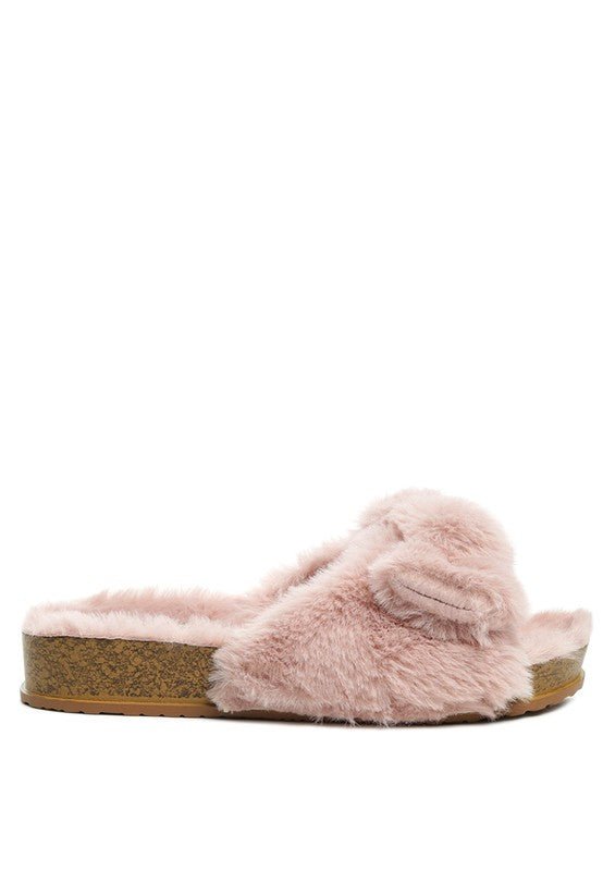 FUZZ BOW FUR FLATS - Chaelisa's New Jammies