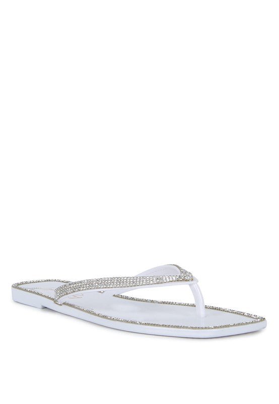 Golightly Diamante Stud Detail Thong Flats - Chaelisa's New Jammies