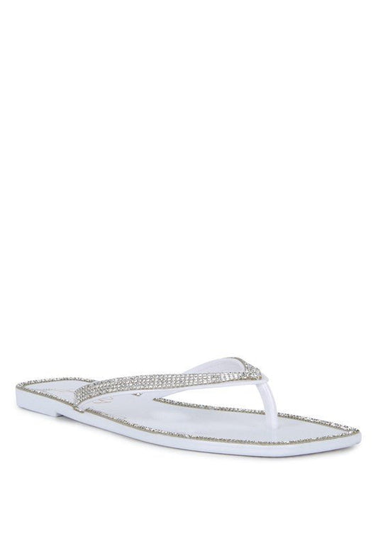 Golightly Diamante Stud Detail Thong Flats - Chaelisa's New Jammies