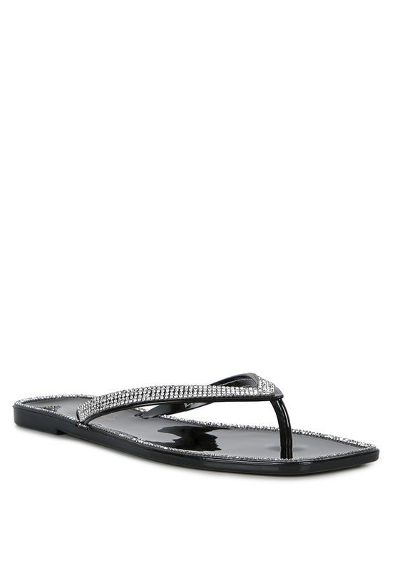 Golightly Diamante Stud Detail Thong Flats - Chaelisa's New Jammies