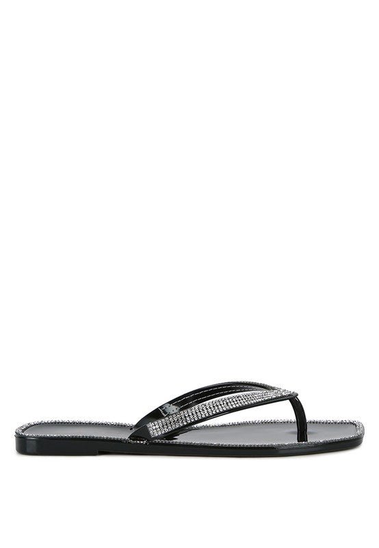 Golightly Diamante Stud Detail Thong Flats - Chaelisa's New Jammies
