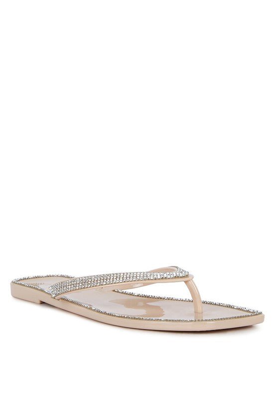 Golightly Diamante Stud Detail Thong Flats - Chaelisa's New Jammies
