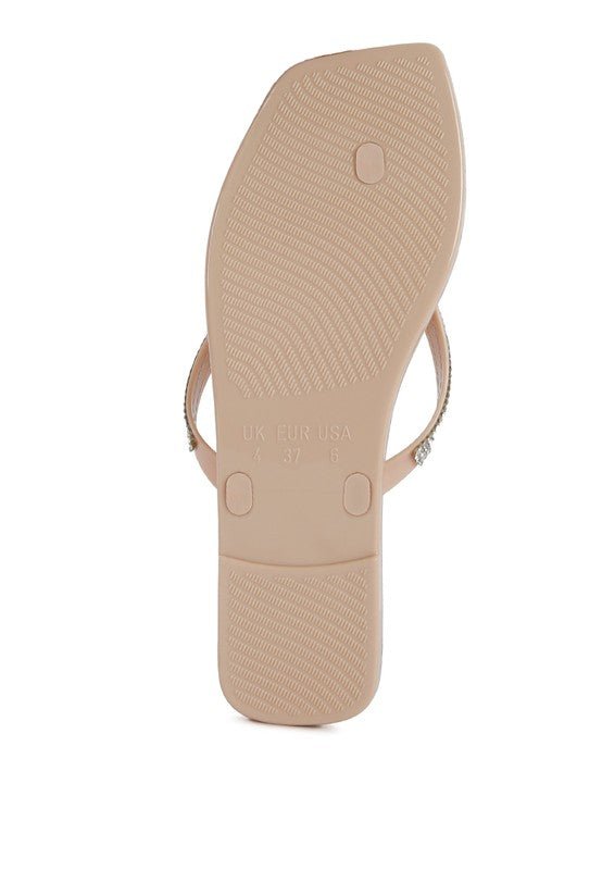 Golightly Diamante Stud Detail Thong Flats - Chaelisa's New Jammies