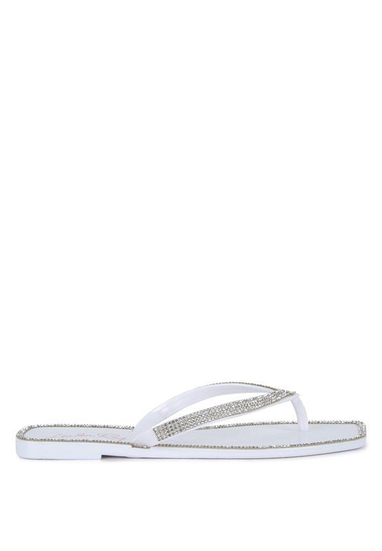 Golightly Diamante Stud Detail Thong Flats - Chaelisa's New Jammies