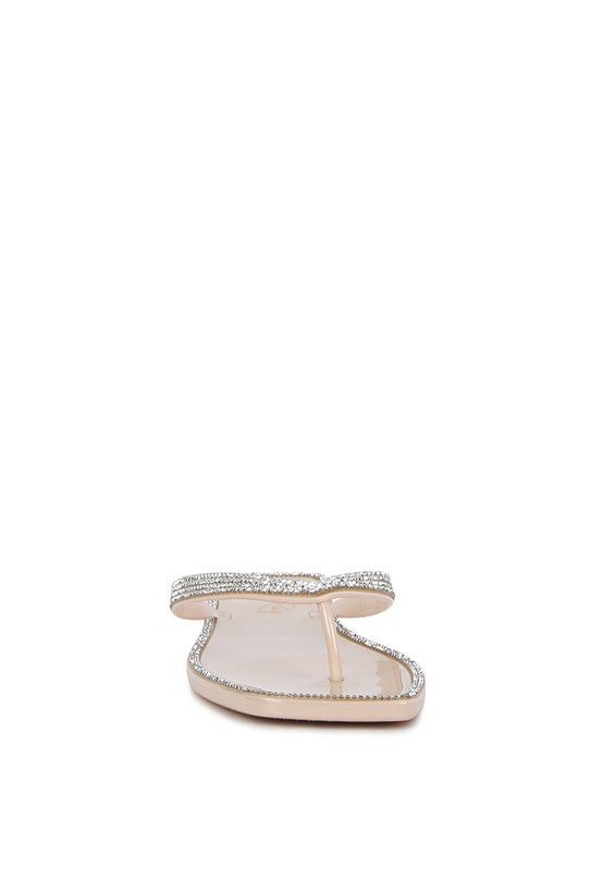 Golightly Diamante Stud Detail Thong Flats - Chaelisa's New Jammies
