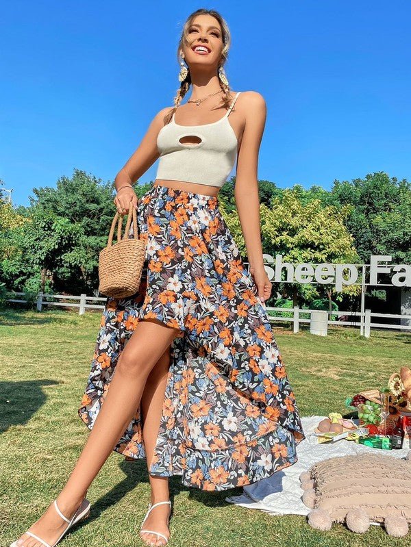 High low ruffle skirt - Chaelisa's New Jammies