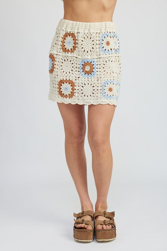 HIGH WAIST CROCHET MINI SKIRT - Chaelisa's New Jammies
