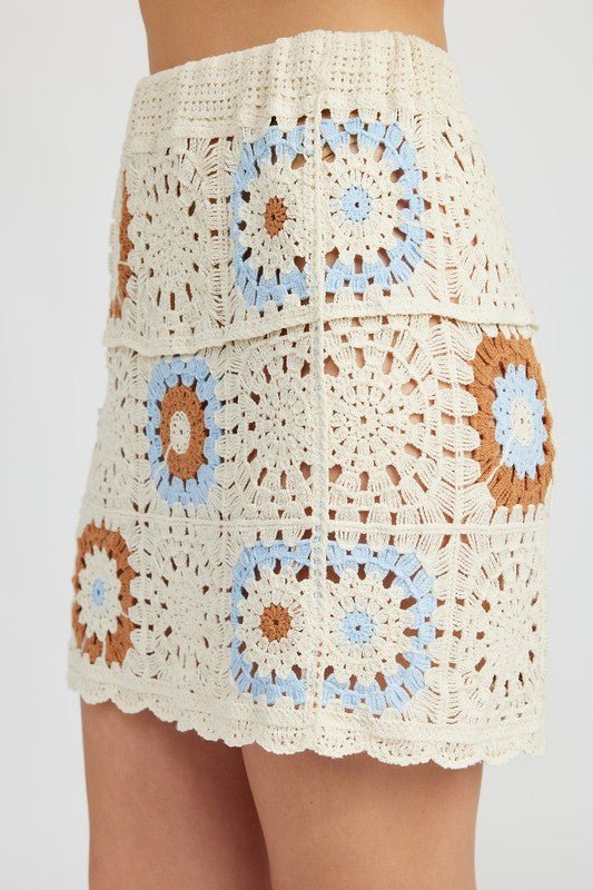 HIGH WAIST CROCHET MINI SKIRT - Chaelisa's New Jammies