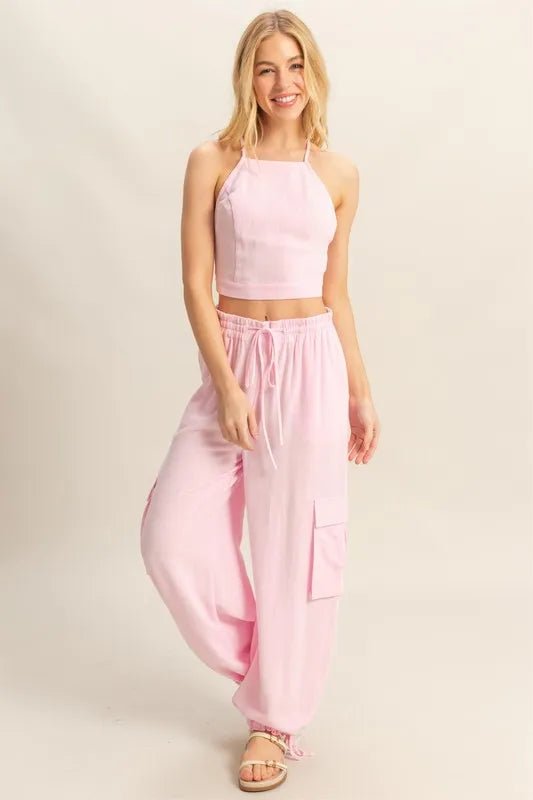 HYFVE Crop Top and Cargo Pants Set - Chaelisa's New Jammies