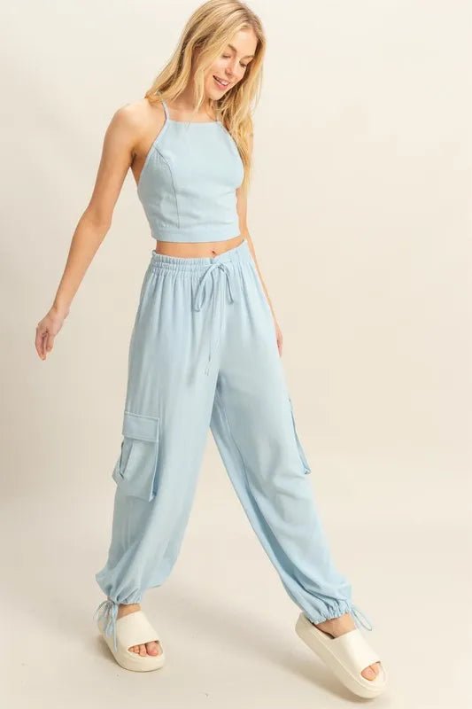 HYFVE Crop Top and Cargo Pants Set - Chaelisa's New Jammies