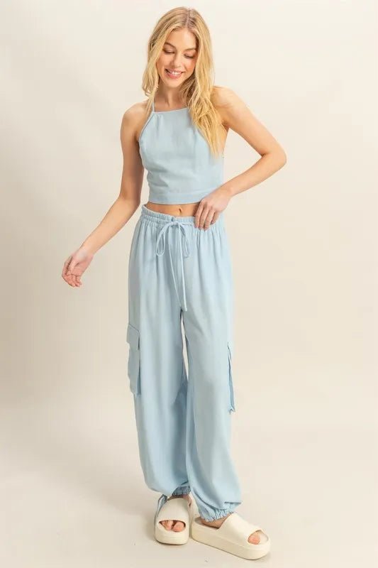 HYFVE Crop Top and Cargo Pants Set - Chaelisa's New Jammies