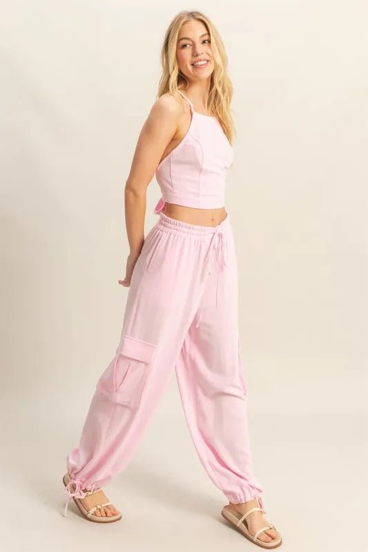 HYFVE Crop Top and Cargo Pants Set - Chaelisa's New Jammies