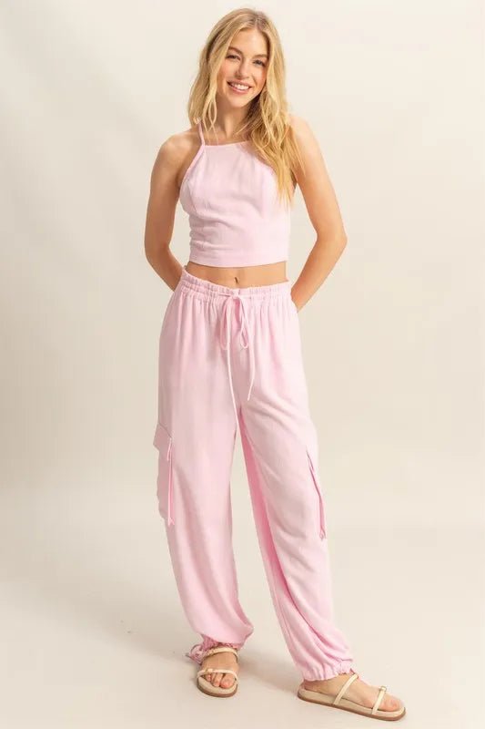 HYFVE Crop Top and Cargo Pants Set - Chaelisa's New Jammies