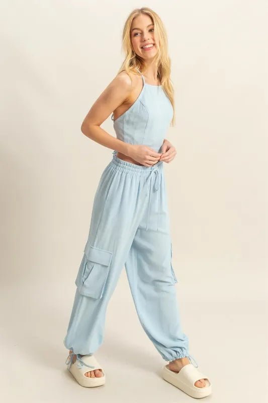 HYFVE Crop Top and Cargo Pants Set - Chaelisa's New Jammies