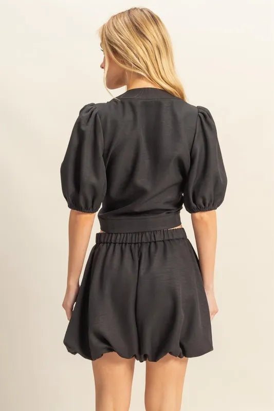 HYFVE Front Tie Top and Bubble Hem Shorts - Chaelisa's New Jammies