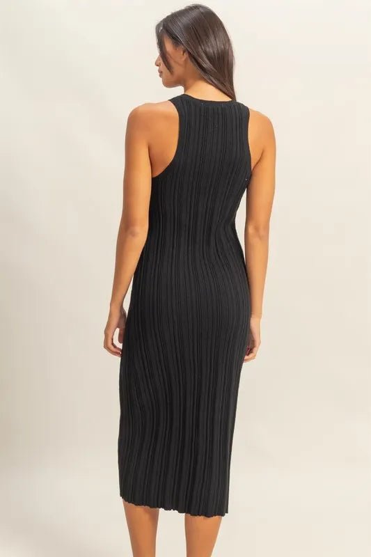 HYFVE Round Neck Bodycon Ribbed Knit Dress - Chaelisa's New Jammies