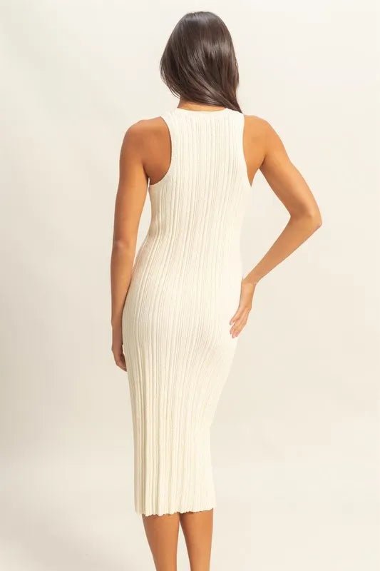 HYFVE Round Neck Bodycon Ribbed Knit Dress - Chaelisa's New Jammies