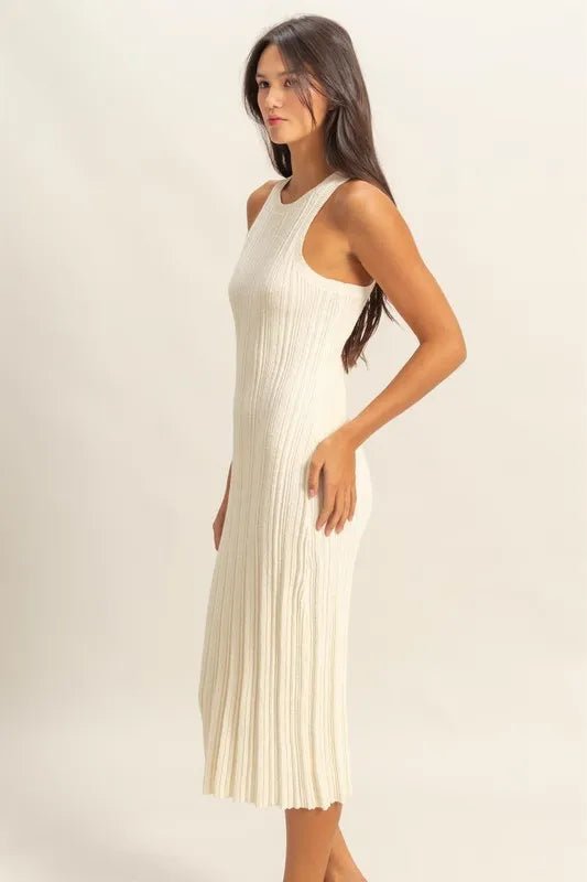 HYFVE Round Neck Bodycon Ribbed Knit Dress - Chaelisa's New Jammies