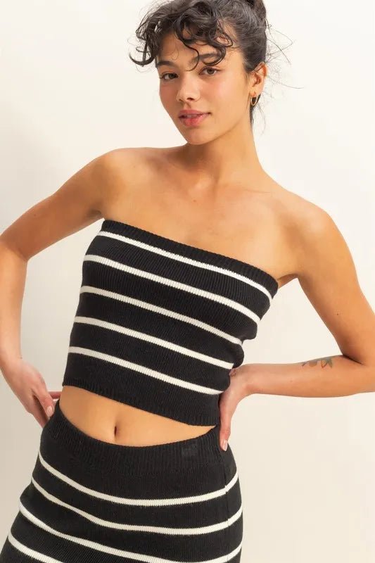 HYFVE Striped Knit Tube Top - Chaelisa's New Jammies