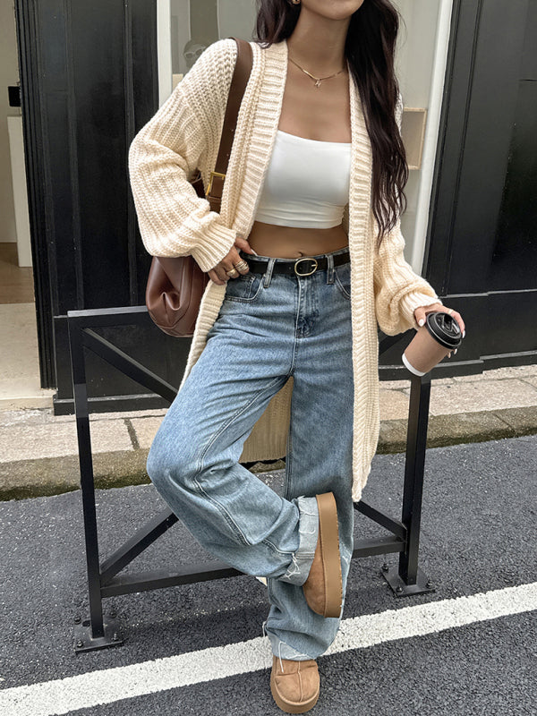 Casual woolen coat sweater