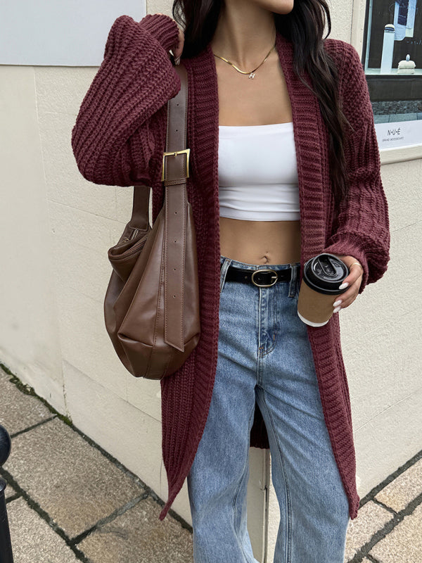 Casual woolen coat sweater