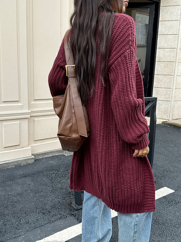 Casual woolen coat sweater
