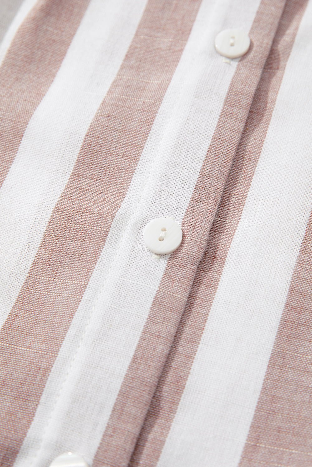Khaki Stripe Casual Button Down Sleeveless Shirt - Chaelisa's New Jammies