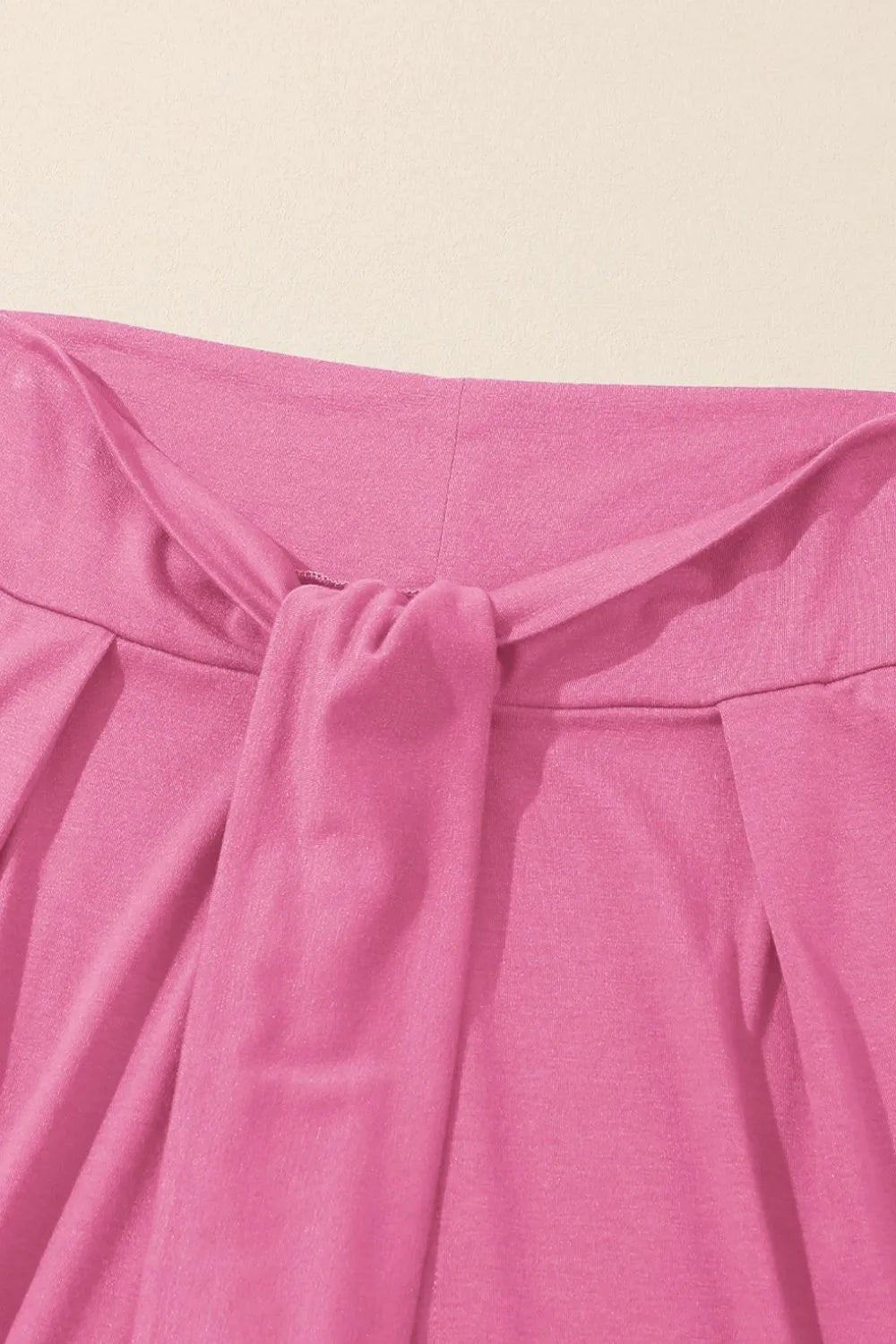 Knotted Waist Split Leg Relaxed Pants - Chaelisa's New Jammies