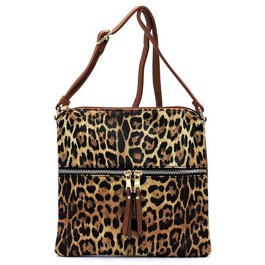 Leopard Zip Crossbody Bag - Chaelisa's New Jammies