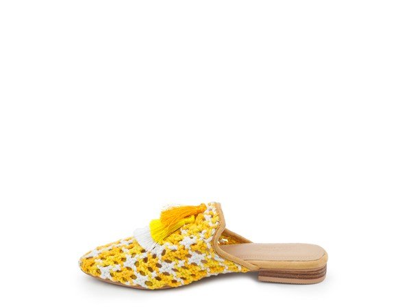 London Rag MARIANA WOVEN FLAT MULES WITH TASSELS - Chaelisa's New Jammies