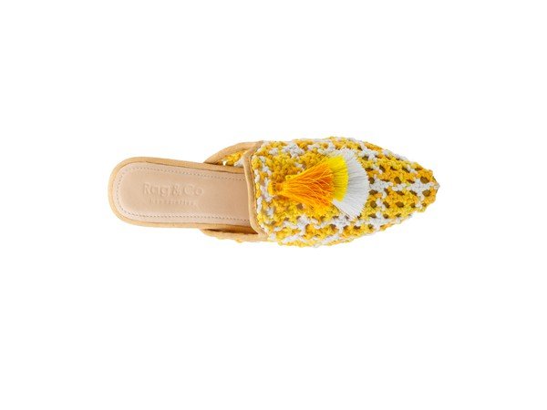 London Rag MARIANA WOVEN FLAT MULES WITH TASSELS - Chaelisa's New Jammies