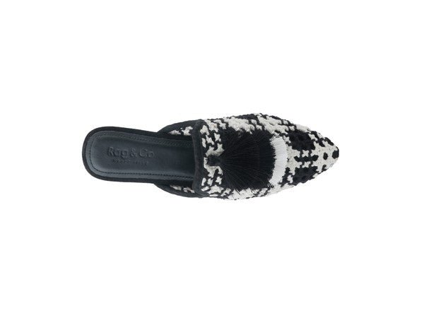 London Rag MARIANA WOVEN FLAT MULES WITH TASSELS - Chaelisa's New Jammies