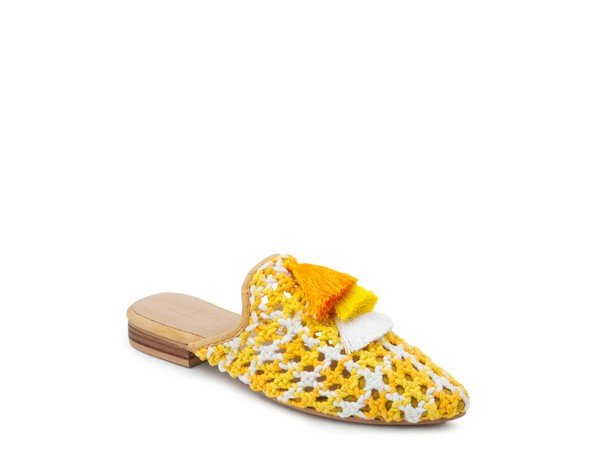 London Rag MARIANA WOVEN FLAT MULES WITH TASSELS - Chaelisa's New Jammies