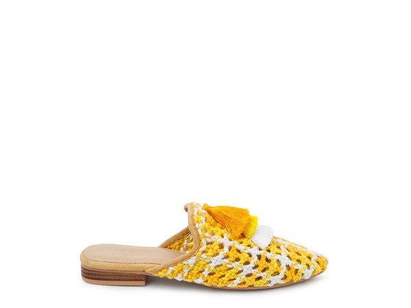 London Rag MARIANA WOVEN FLAT MULES WITH TASSELS - Chaelisa's New Jammies