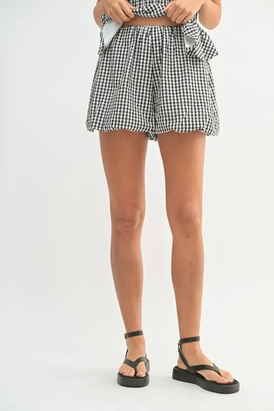 MABLE Gingham Tube Top and Shorts Set - Chaelisa's New Jammies