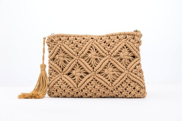 Macrame Tassel Clutch - Chaelisa's New Jammies